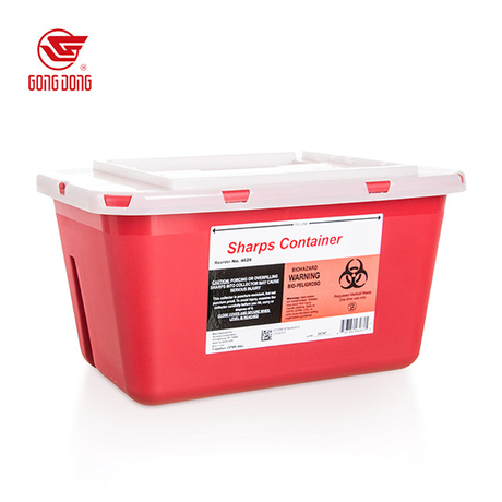 Abfall scharfen Behälter rot 1QT 2qt 5qt 1Gal 2Gal 6Gal