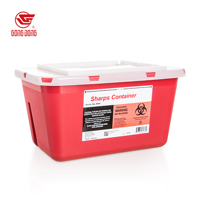Abfall scharfen Behälter rot 1QT 2qt 5qt 1Gal 2Gal 6Gal