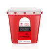 Abfall scharfen Behälter rot 1QT 2qt 5qt 1Gal 2Gal 6Gal